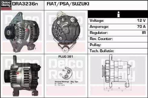 Remy DRA3236N - Генератор autozip.com.ua