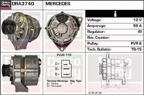 Remy DRA3740 - Генератор autozip.com.ua