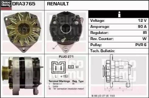 Remy DRA3765 - Генератор autozip.com.ua