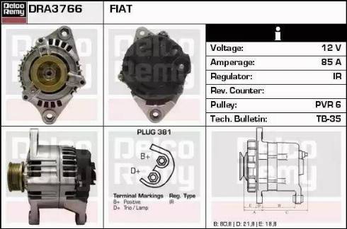 Remy DRA3766 - Генератор autozip.com.ua