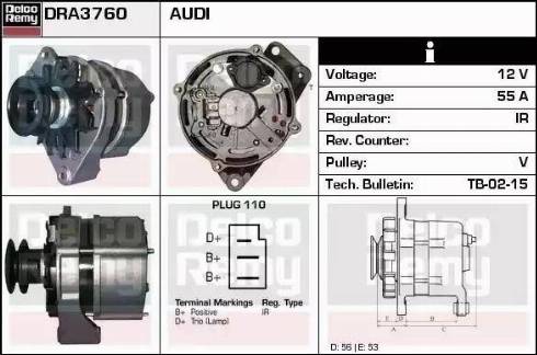 Remy DRA3760 - Генератор autozip.com.ua