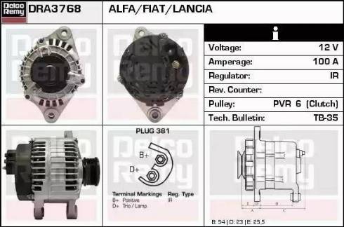 Remy DRA3768 - Генератор autozip.com.ua