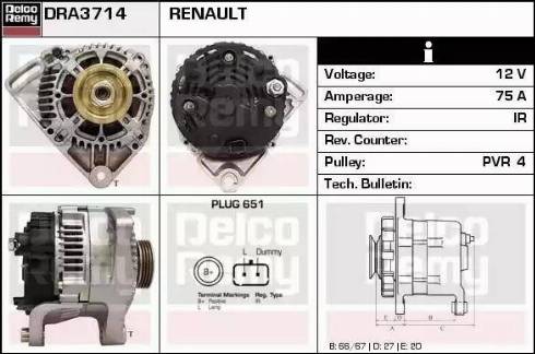 Remy DRA3714 - Генератор autozip.com.ua