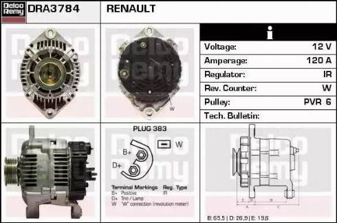 Remy DRA3784 - Генератор autozip.com.ua