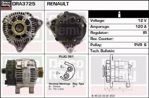 Remy DRA3725 - Генератор autozip.com.ua