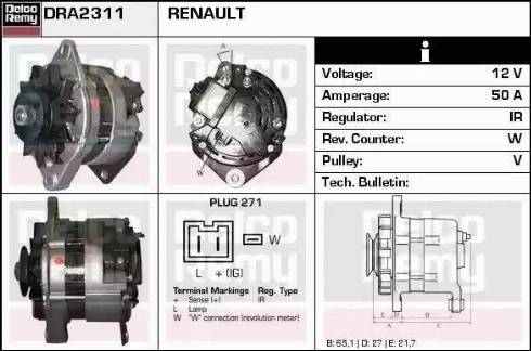 Remy DRA2311 - Генератор autozip.com.ua