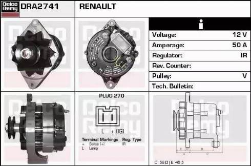 Remy DRA2741 - Генератор autozip.com.ua