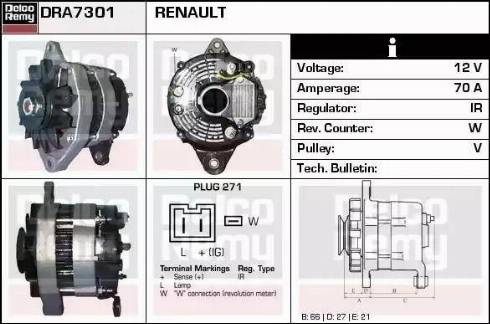 Remy DRA7301 - Генератор autozip.com.ua