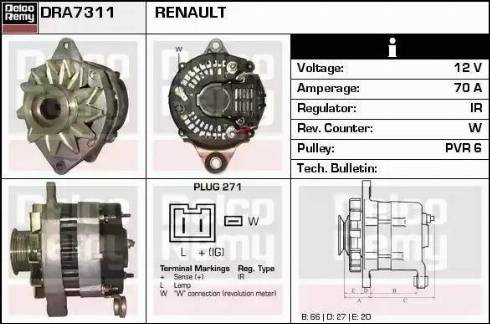 Remy DRA7311 - Генератор autozip.com.ua