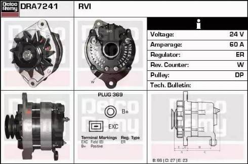 Remy DRA7241 - Генератор autozip.com.ua