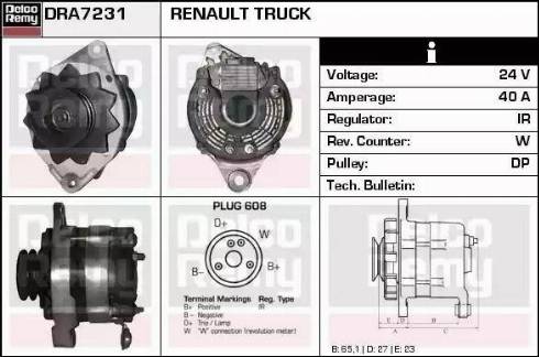 Remy DRA7231 - Генератор autozip.com.ua