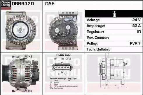 Remy DRB9320 - Генератор autozip.com.ua