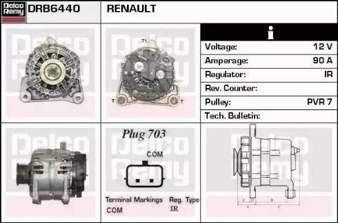 Remy DRB6440 - Генератор autozip.com.ua