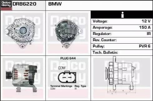 Remy DRB6220 - Генератор autozip.com.ua