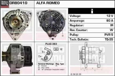 Remy DRB0410 - Генератор autozip.com.ua