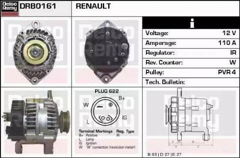 Remy DRB0161 - Генератор autozip.com.ua