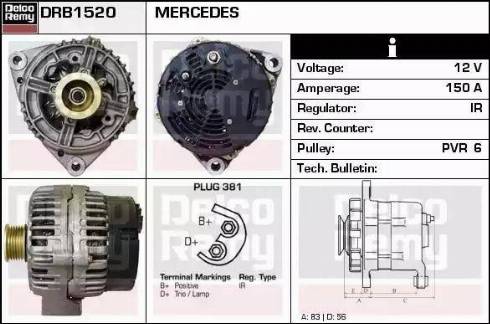 Remy DRB1520 - Генератор autozip.com.ua