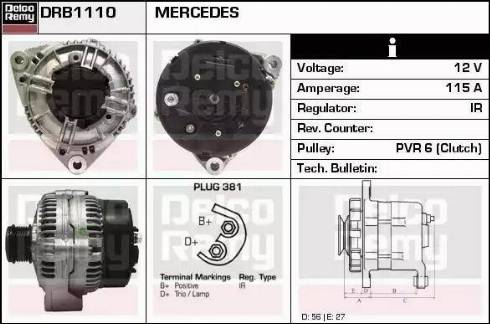 Remy DRB1110 - Генератор autozip.com.ua