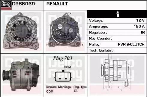 Remy DRB8060 - Генератор autozip.com.ua