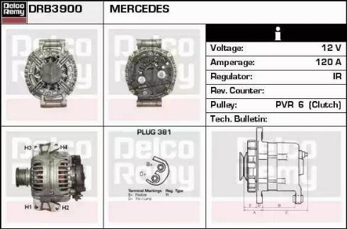 Remy DRB3900 - Генератор autozip.com.ua