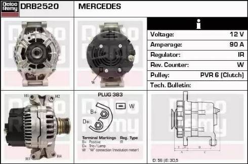 Remy DRB2520 - Генератор autozip.com.ua