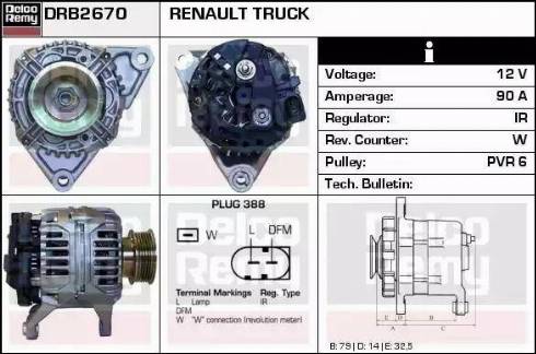 Remy DRB2670 - Генератор autozip.com.ua