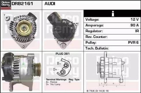 Remy DRB2161 - Генератор autozip.com.ua