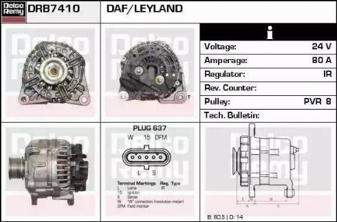 Remy DRB7410 - Генератор autozip.com.ua