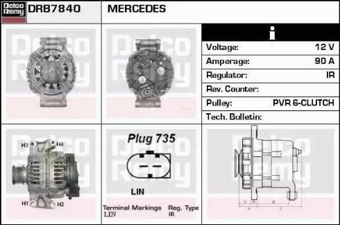 Remy DRB7840 - Генератор autozip.com.ua