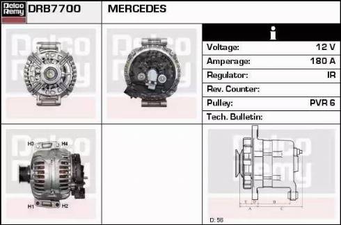 Remy DRB7700 - Генератор autozip.com.ua