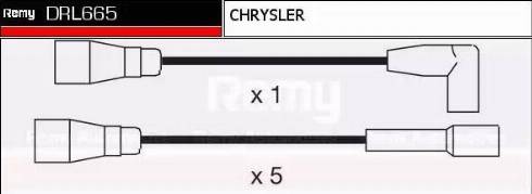 Remy DRL665 - Комплект проводів запалювання autozip.com.ua