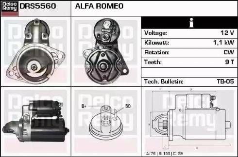 Remy DRS5560 - Стартер autozip.com.ua