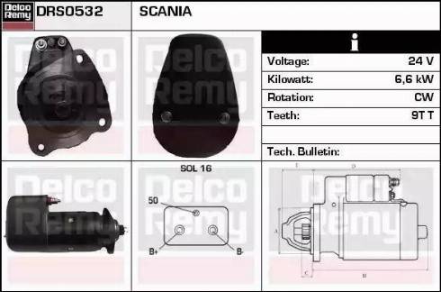 Remy DRS0532 - Стартер autozip.com.ua