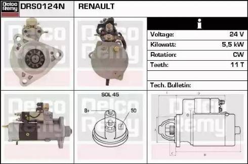 Remy DRS0124N - Стартер autozip.com.ua