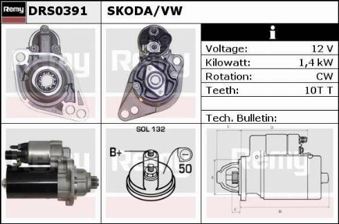 Remy DRS0391 - Стартер autozip.com.ua