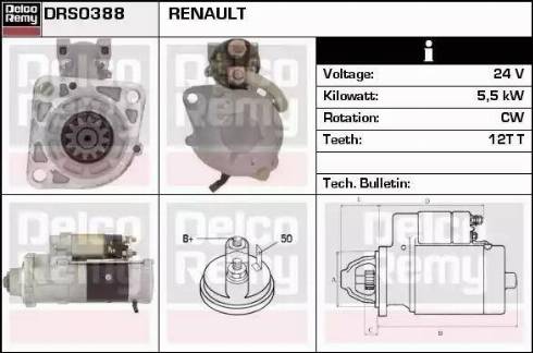 Remy DRS0388 - Стартер autozip.com.ua