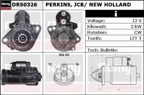 Remy DRS0326 - Стартер autozip.com.ua