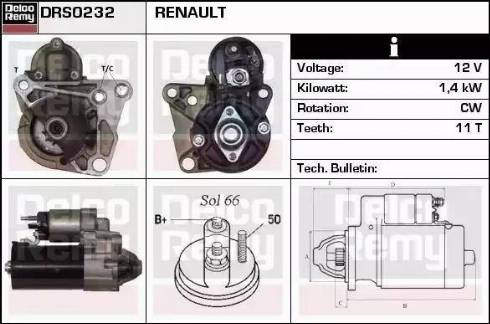 Remy DRS0232 - Стартер autozip.com.ua