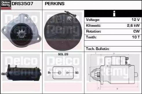 Remy DRS3507 - Стартер autozip.com.ua