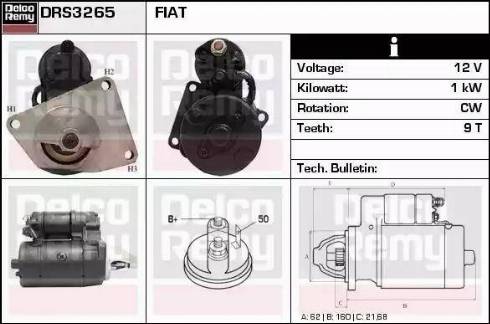 Remy DRS3265 - Стартер autozip.com.ua