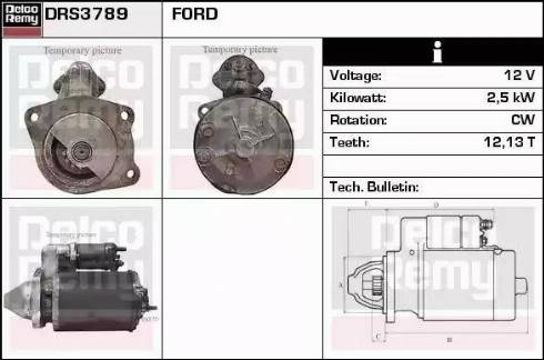 Remy DRS3789 - Стартер autozip.com.ua
