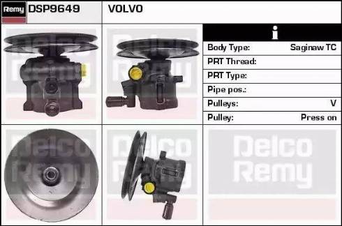 Remy DSP9649 - Гідравлічний насос, рульове управління, ГУР autozip.com.ua