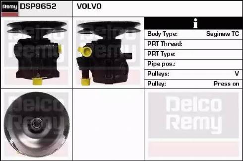 Remy DSP9652 - Гідравлічний насос, рульове управління, ГУР autozip.com.ua