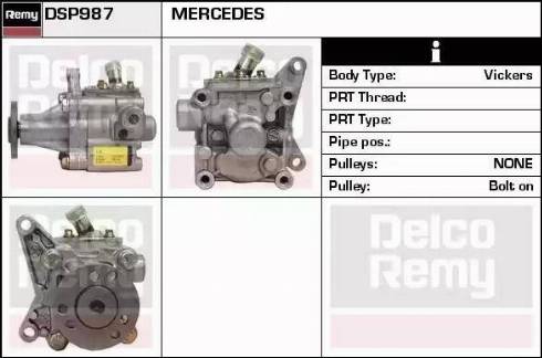 Remy DSP987 - Гідравлічний насос, рульове управління, ГУР autozip.com.ua