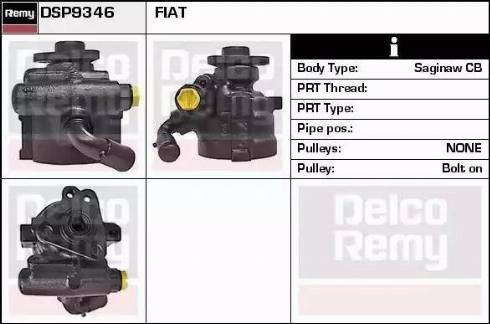 Remy DSP9346 - Гідравлічний насос, рульове управління, ГУР autozip.com.ua