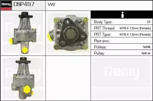 Remy DSP497 - Гідравлічний насос, рульове управління, ГУР autozip.com.ua