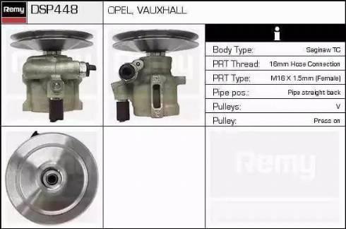Remy DSP448 - Гідравлічний насос, рульове управління, ГУР autozip.com.ua