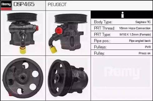 Remy DSP465 - Гідравлічний насос, рульове управління, ГУР autozip.com.ua