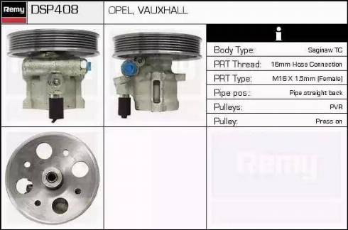 Remy DSP408 - Гідравлічний насос, рульове управління, ГУР autozip.com.ua