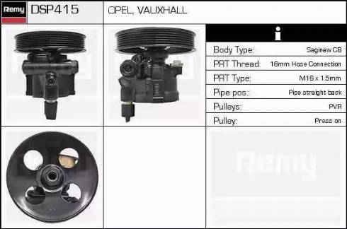 Remy DSP415 - Гідравлічний насос, рульове управління, ГУР autozip.com.ua